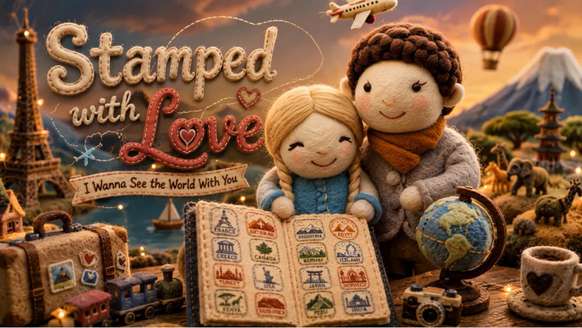 Milo and Mira look across a handmade cinematic world